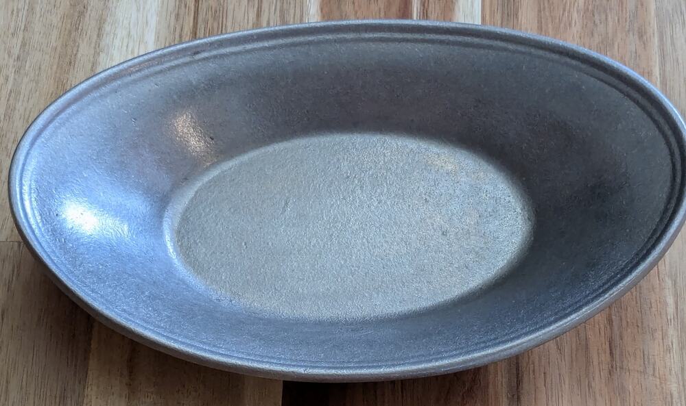 Vintage Wilton Armetale Pewter Oval Serving Bowl 9" Vegetable Dish RWP USA
